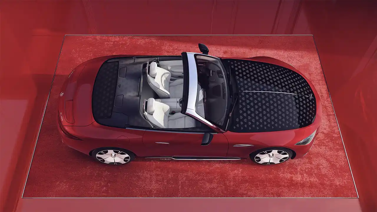vue du dessus de la Mercedes-Maybach SL 680 Monogram Series Groupe Chevalley
