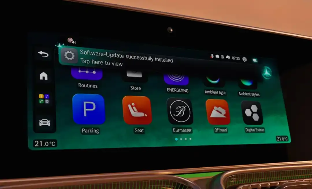 MBUX nouvelle génération avec intelligence artificielle du GLE
