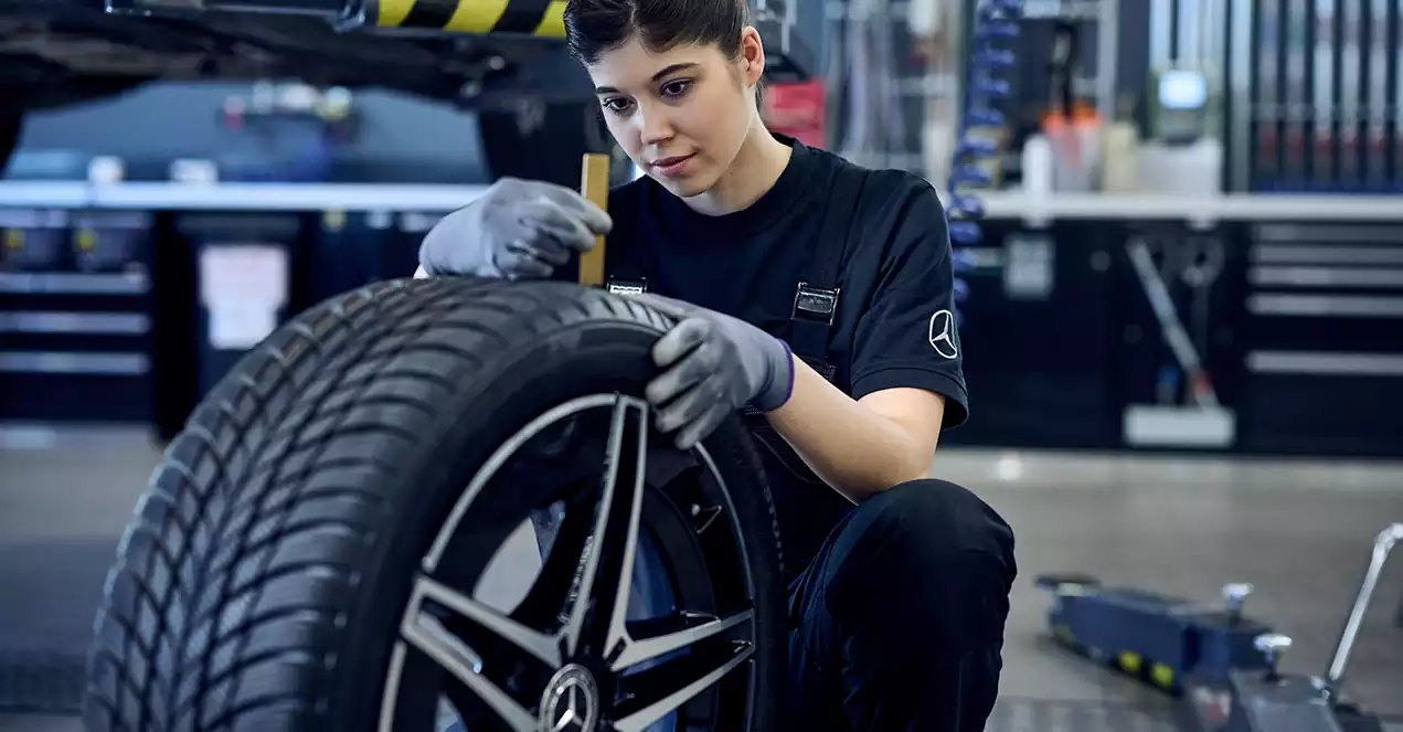 Service de changement de roues et pneus Mercedes-Benz véhicules de loisirs Groupe Chevalley