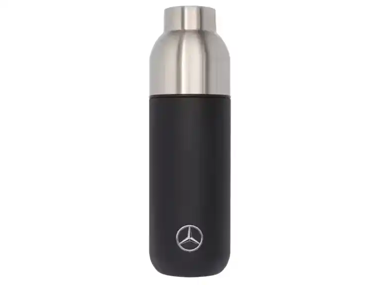 Bouteille isotherme avec gobelet noir Acier Stelton