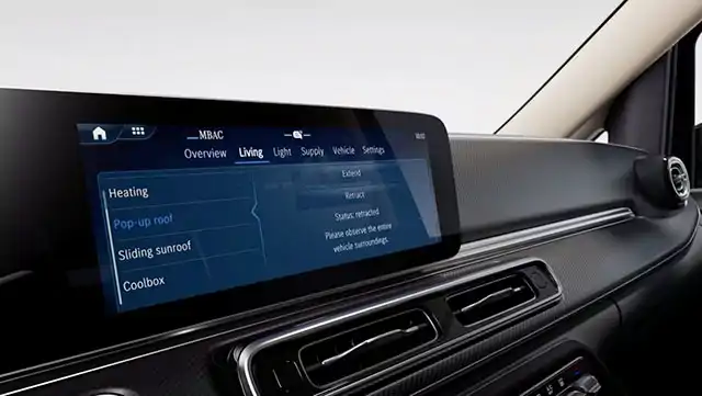 Toit relevable EASY UP su camping-car mercedes classe V marco polo