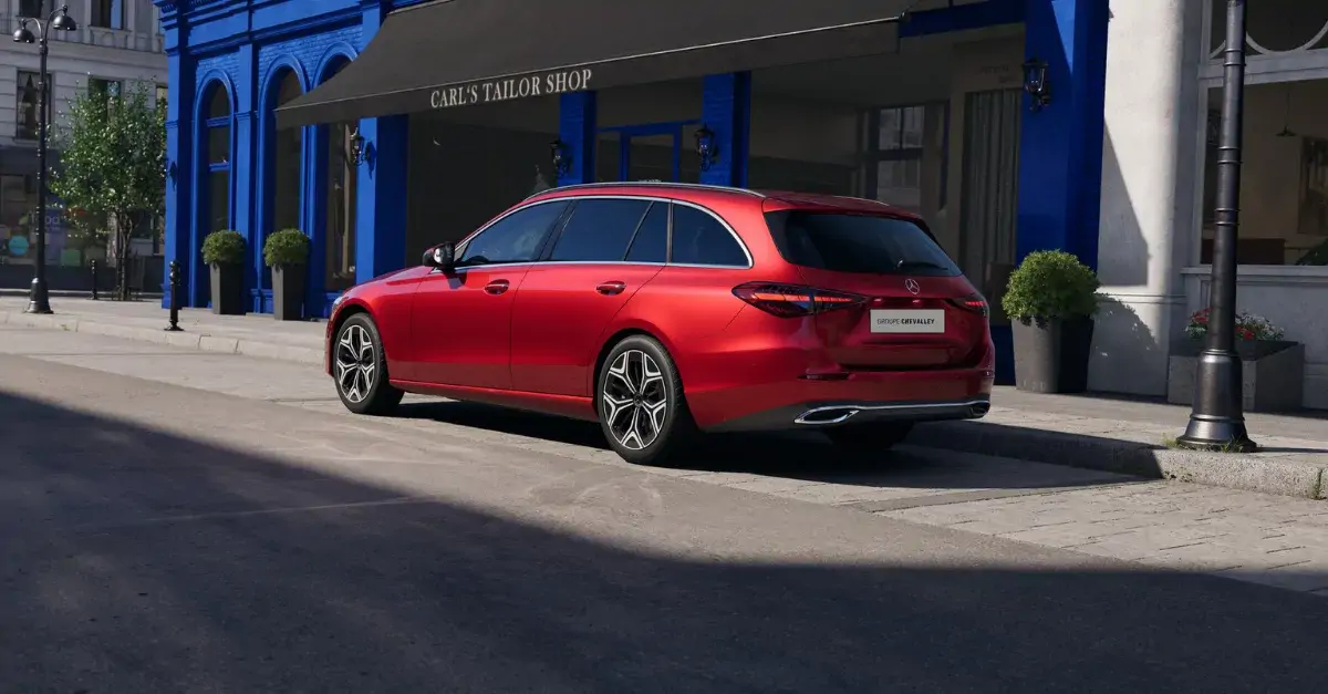 Détails de l'arrière de la Mercedes Classe C 4MATIC break à Genève