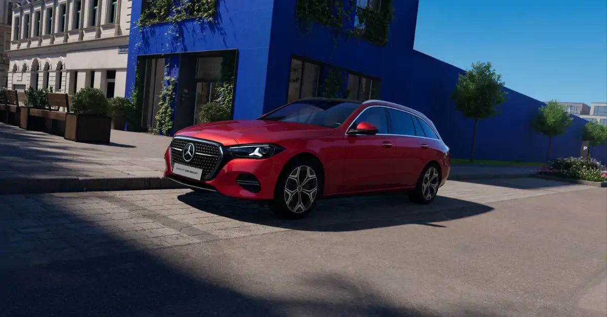 Vue 3/4 avant gauche de la  C 200 d 4MATIC break