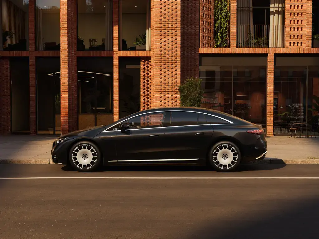 Mercedes Benz Chevalley | EQS Berline vue exterieur coté