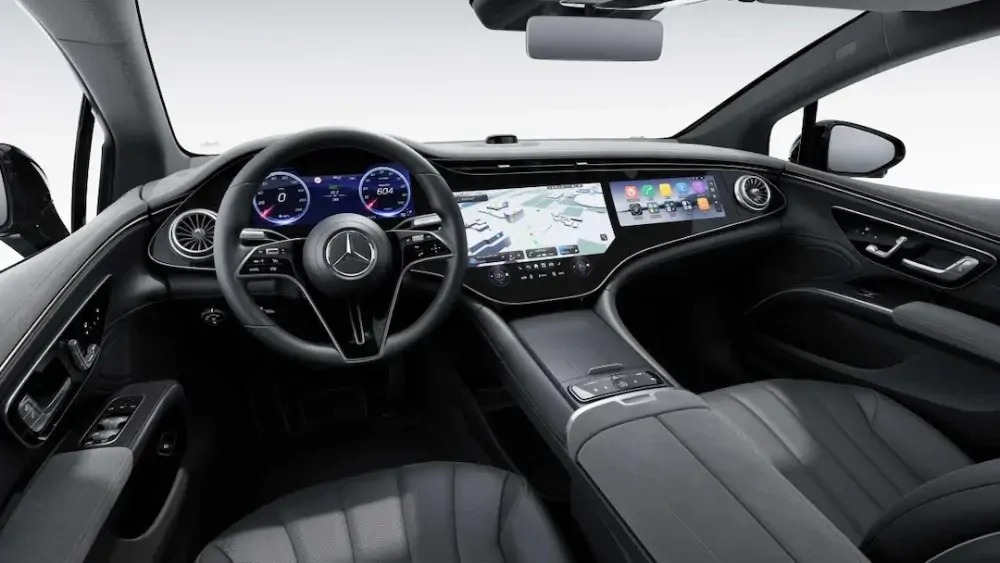 MBUX sur l'EQS Mercedes à Genève