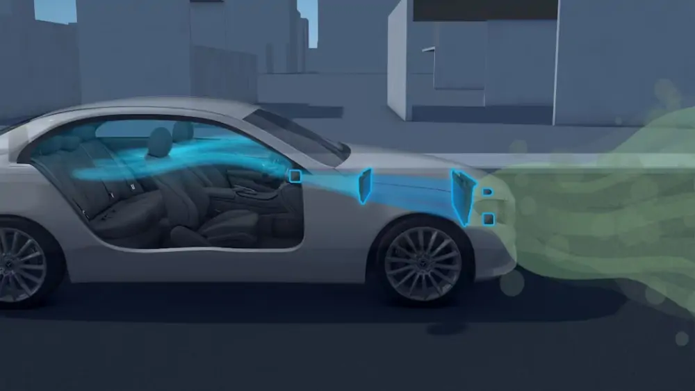 Mercedes-Benz EQS Berline vue avant passager