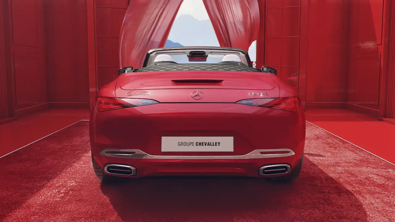 Diffuseur sortie d'échappement chromées de la Mercedes-Maybach SL 680