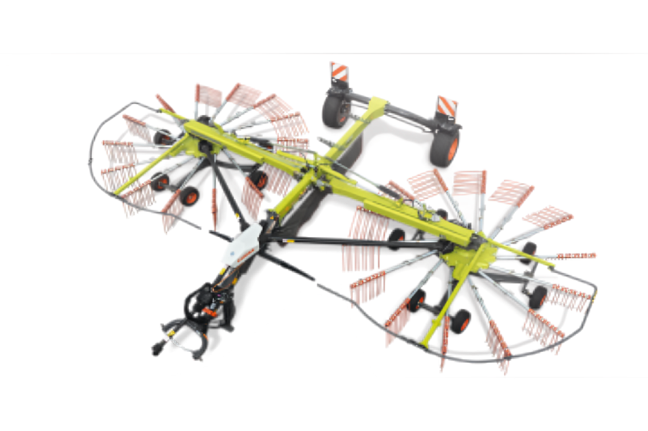 Andaineurs double rotor Liner à dépose centrale Vue Profil passager