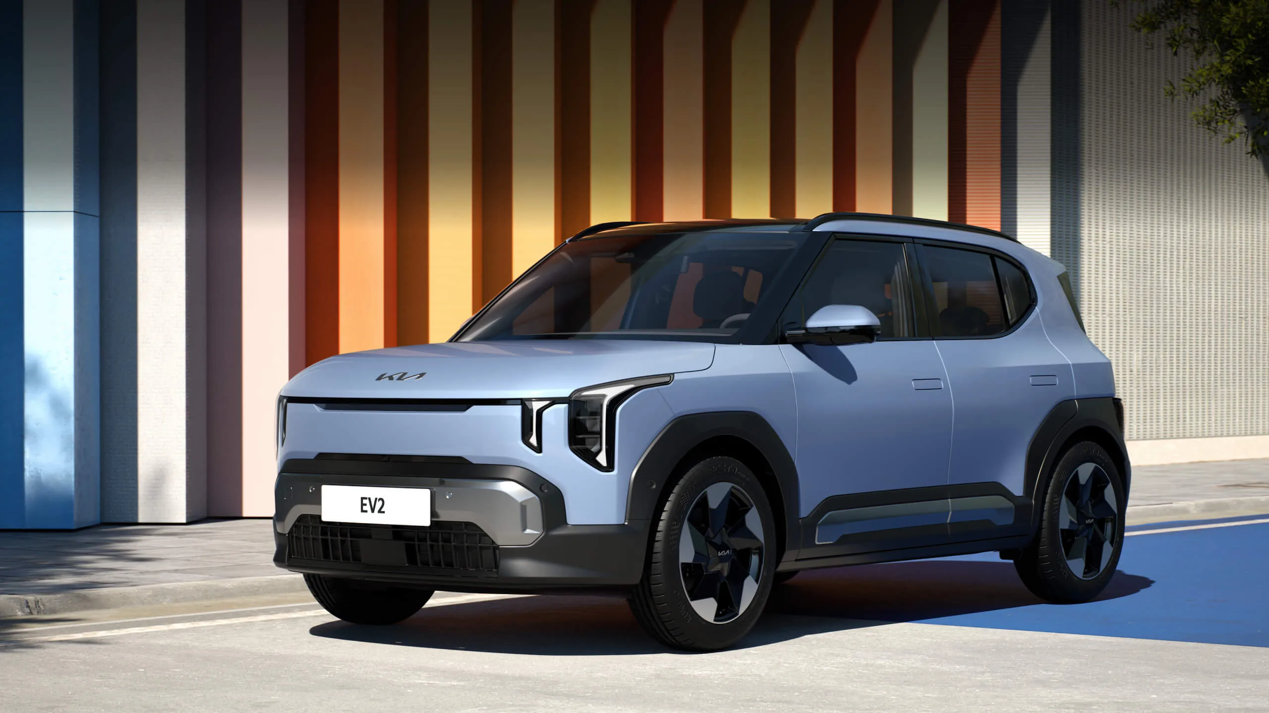 de Willermin - Kia EV2  - vue 3/4 avant gauche