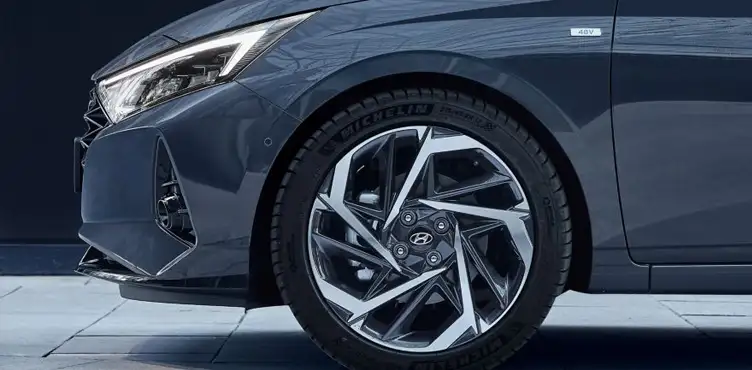 Hyundai Chevalley I20 détail avant jante