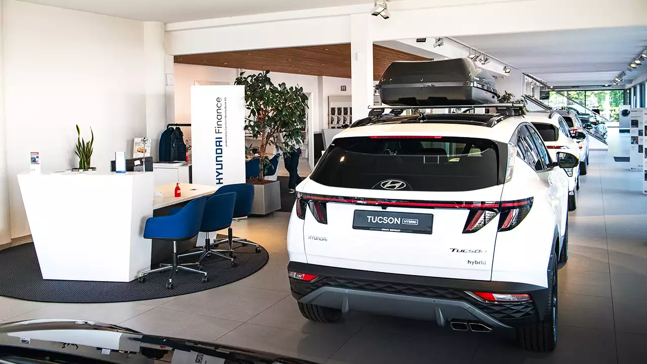 Showroom Hyundai chez Grimm Centre au Petit-Lancy
