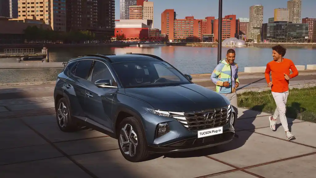 hyundai Tucson face avant en ville