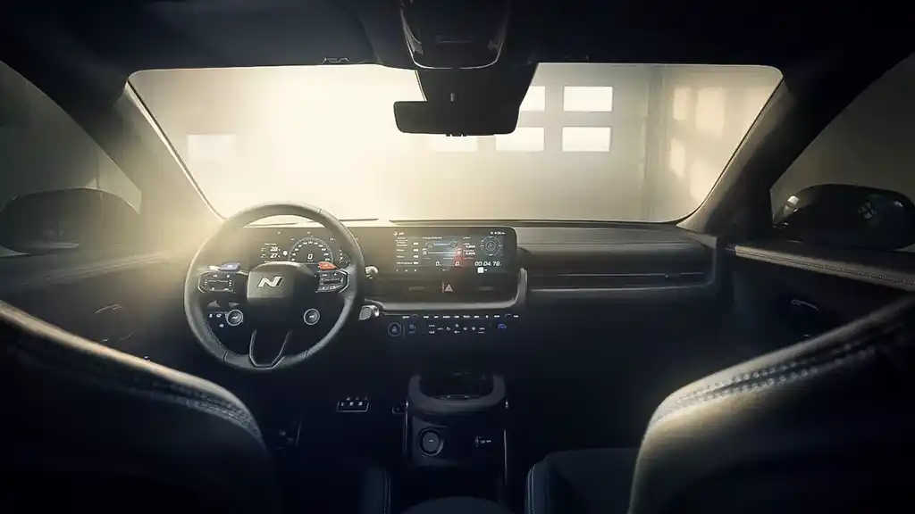 écran tactile d'infodivertissement de la ioniq 5 N