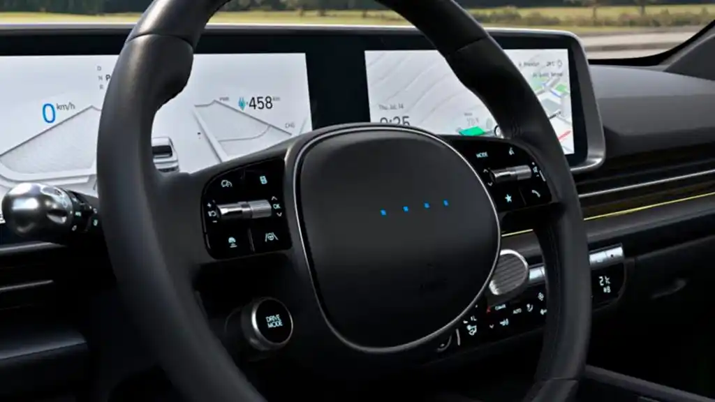 Volant interactif de la hyundai ioniq 6 groupe chevalley 