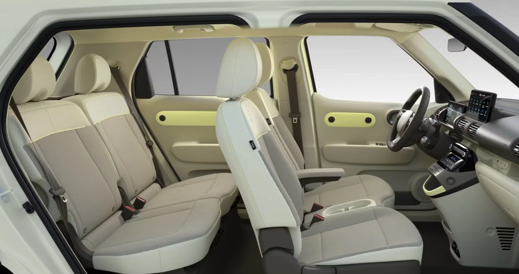 Intérieur de la Hyundai INSTER 100% électrique