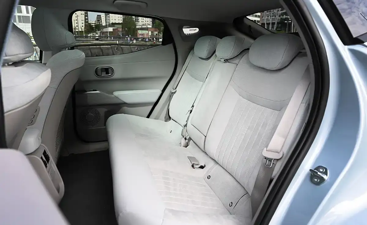 Vue intérieur des sièges arrière du IONIQ 3 électrique