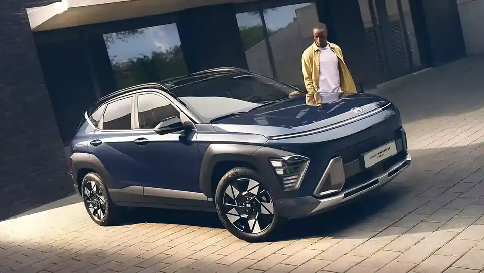 vue avant de la Hyundai Kona Hybrid Groupe Chevalley