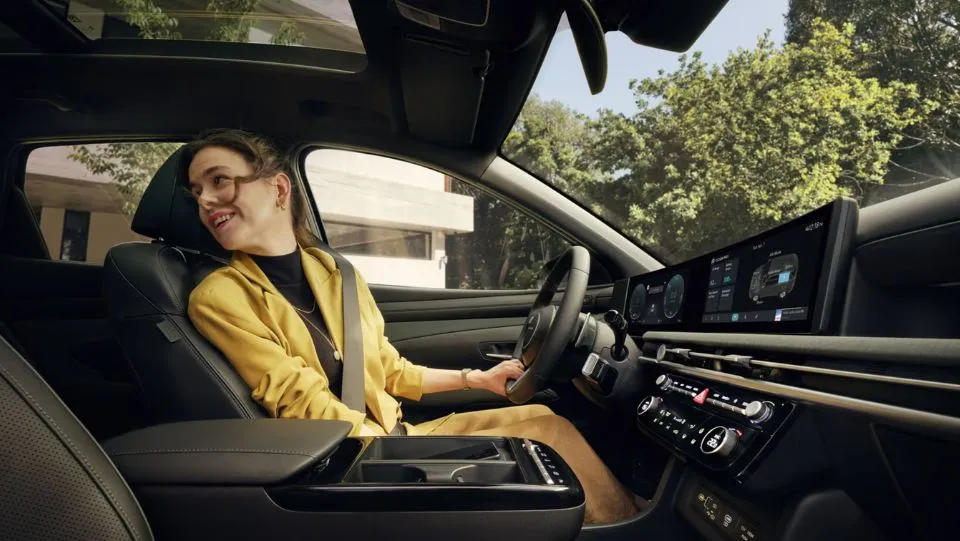 Intérieur de la Hyundai Tucson Hybrid 2025