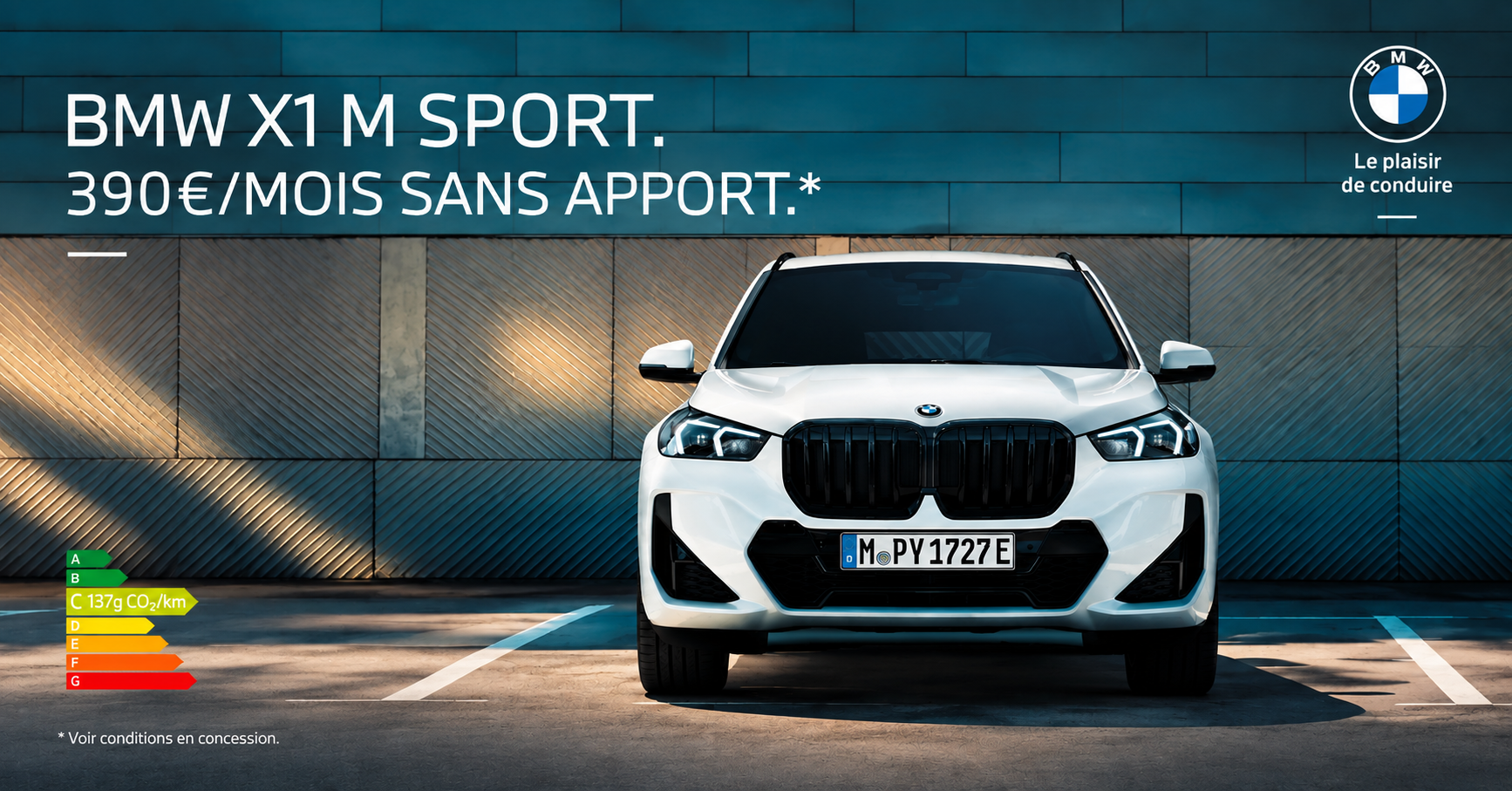 BMW X1 M Sport à partir de 390 €/mois, sans apport* 