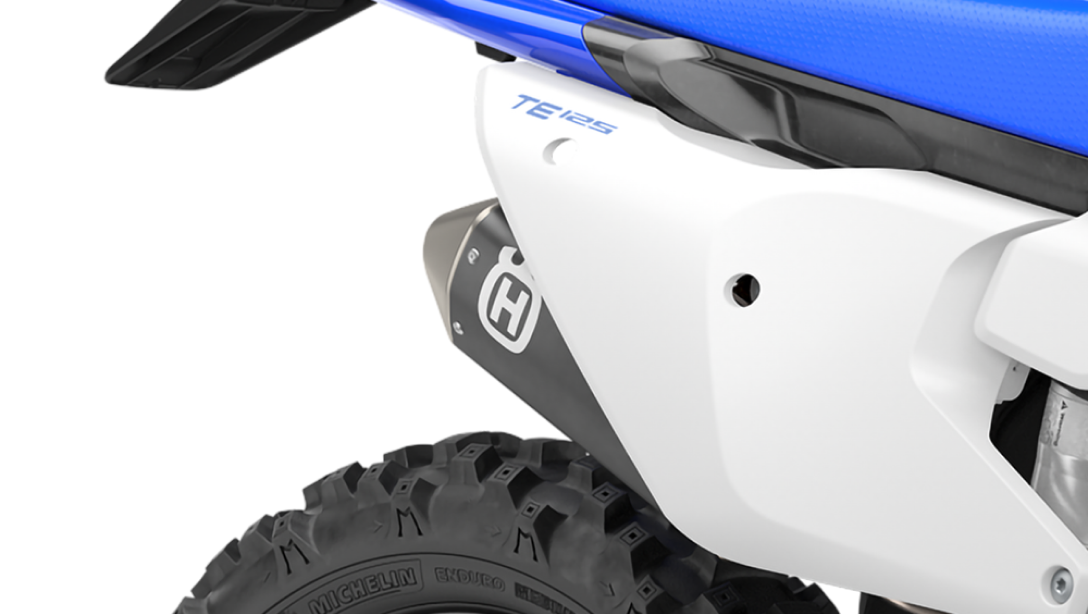 Détail du moteur 2 temps de la Husqvarna TE 125 2026