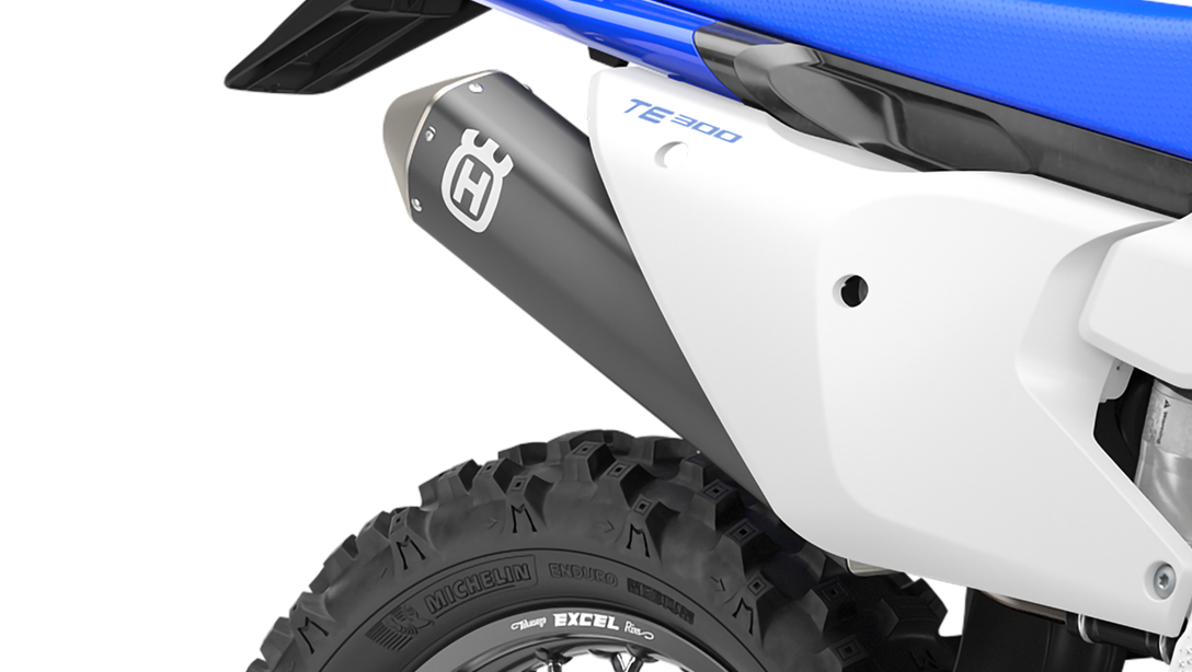 Détail du moteur 2 temps de la Husqvarna TE 300 2026