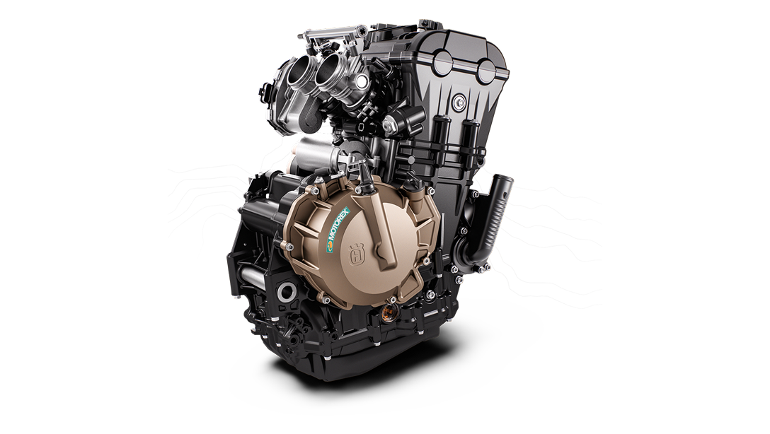 Vue arrière de la Husqvarna Norden 901 2026 sur piste