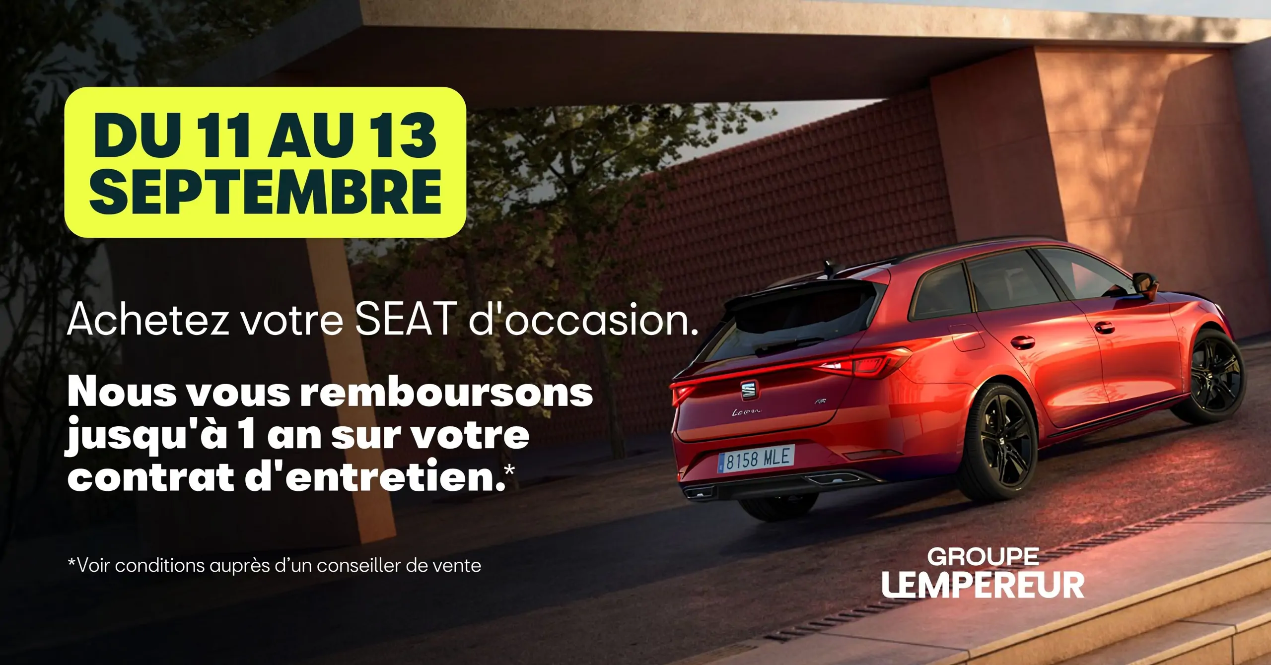 Groupe Lempereur SEAT - Offre contrat d'entretien
