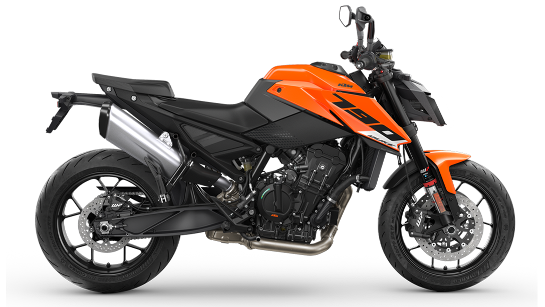 Détail du moteur diesel de la KTM 790 Duke 2026