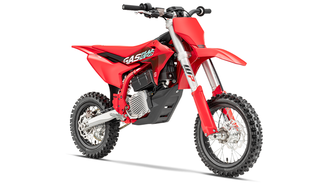 Gros plan sur la fourche WP XACT de la GASGAS MC-E 5 2026