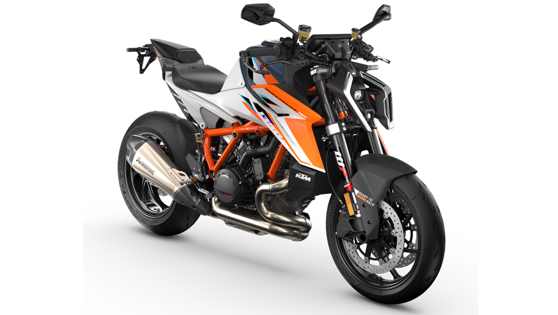 Détail du tableau de bord digital de la KTM 1390 Super Duke RR 2026