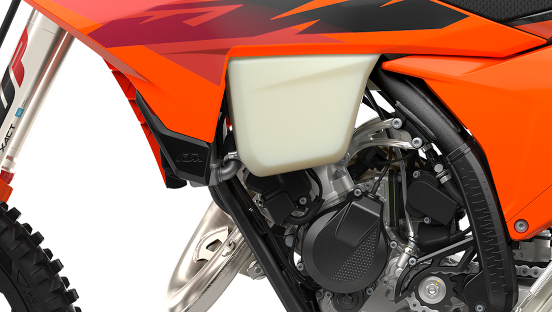 Détail du moteur de la KTM 125 XC-W 2026