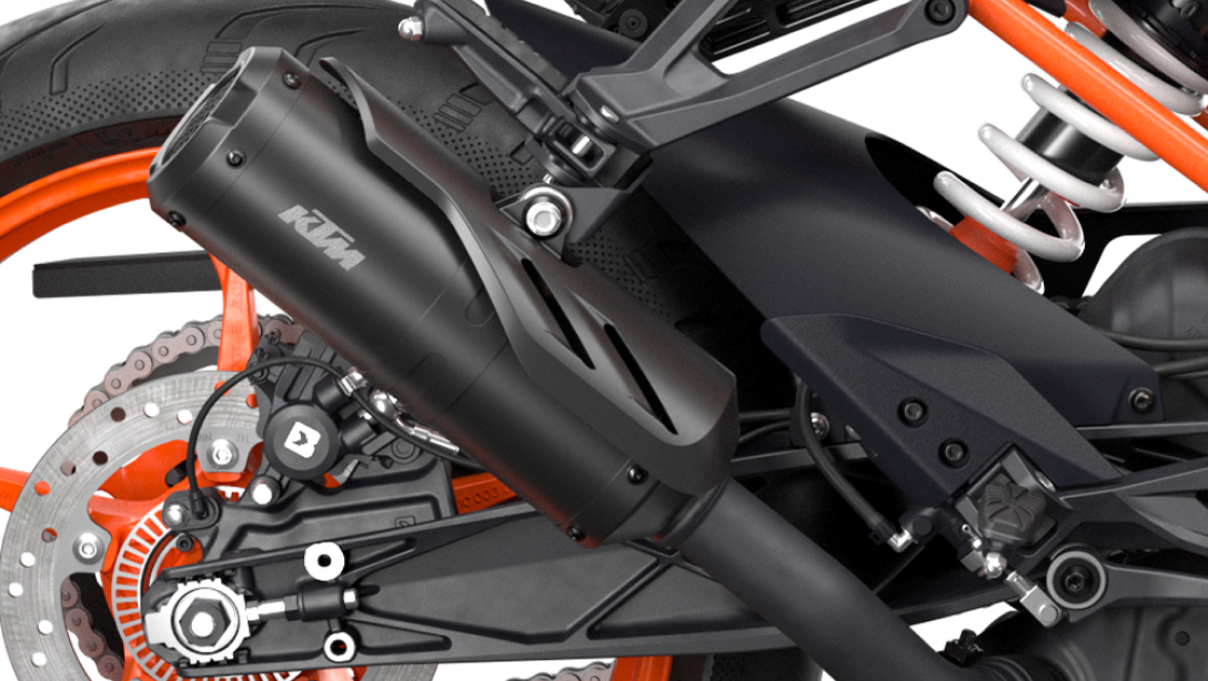 Détail du tableau de bord TFT de la 2024 KTM RC 390.