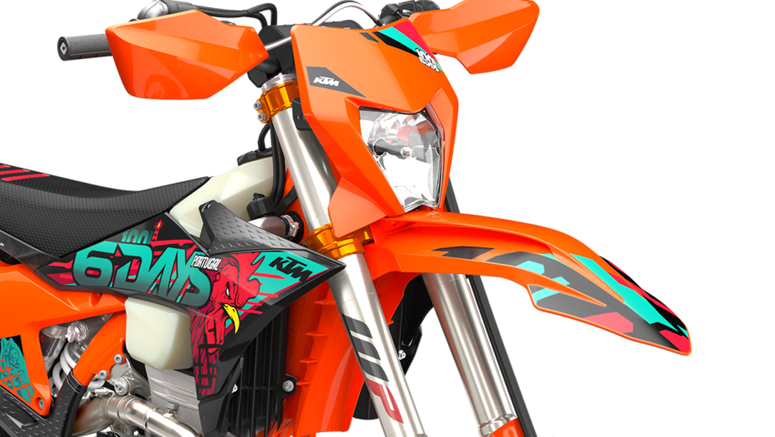 Détail du moteur de la KTM 350 EXC-F 6DAYS 2026