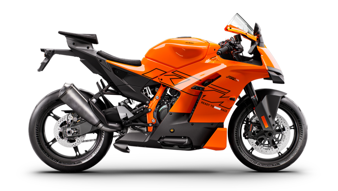 Détail du tableau de bord digital de la KTM 990 RC R Track 2026
