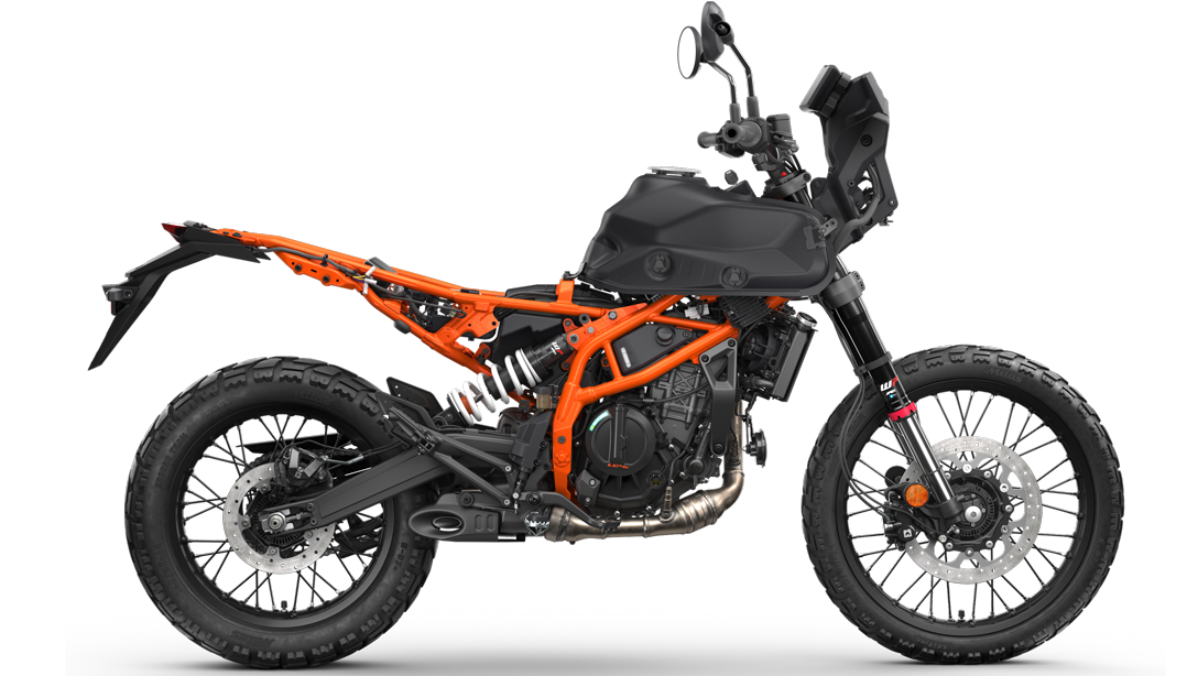 KTM 390 Adventure R 2026 en action sur piste