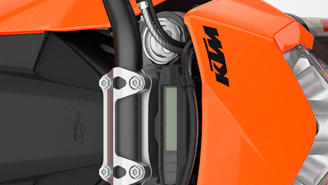 Détail du tableau de bord digital de la 2027 KTM FREERIDE E