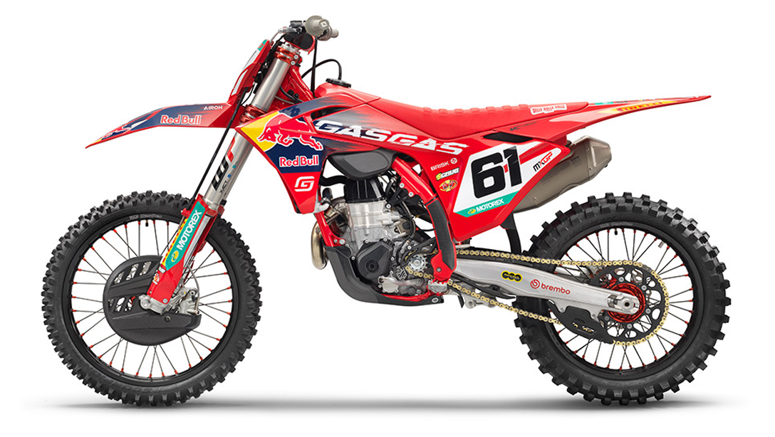 Jantes noires exclusives de la GASGAS MC 450F Prado Edition 2026