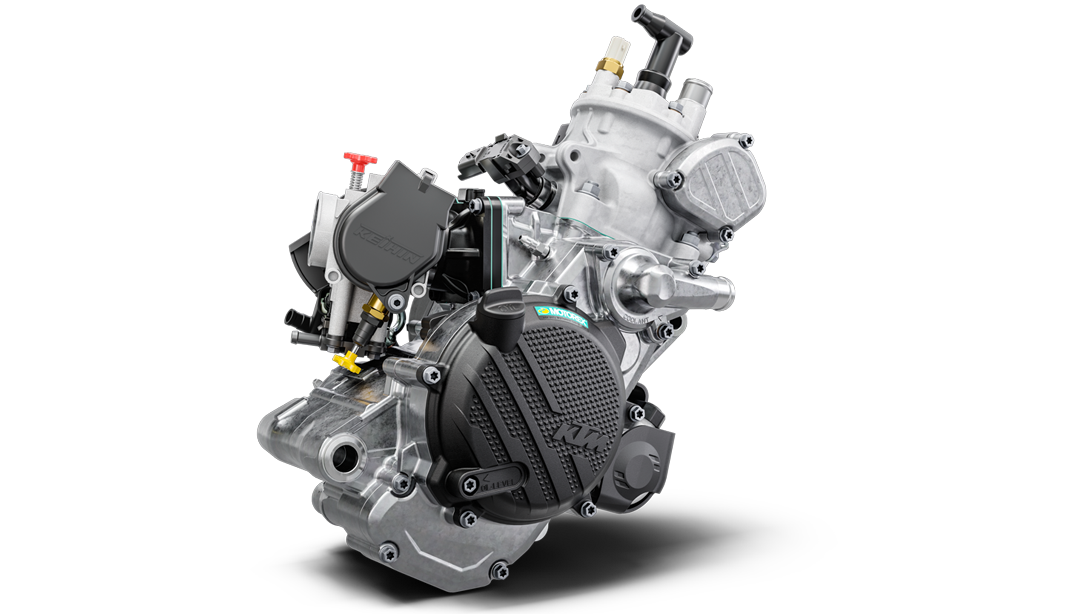 Poste de pilotage ergonomique de la KTM 125 XC-W 2026