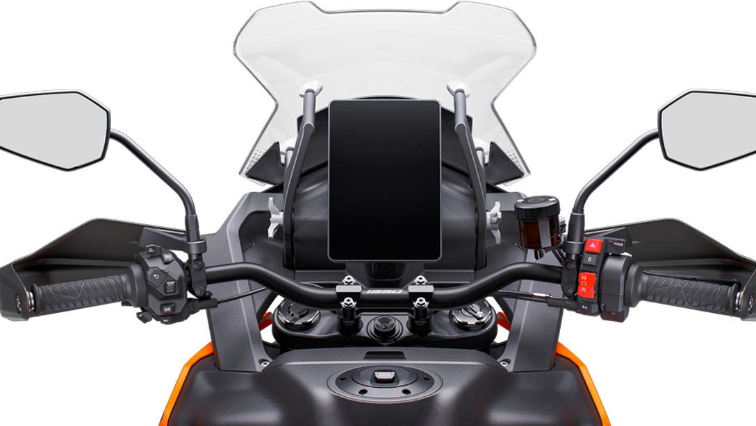 Tableau de bord numérique de la KTM 1390 Super Adventure S Evo 2026