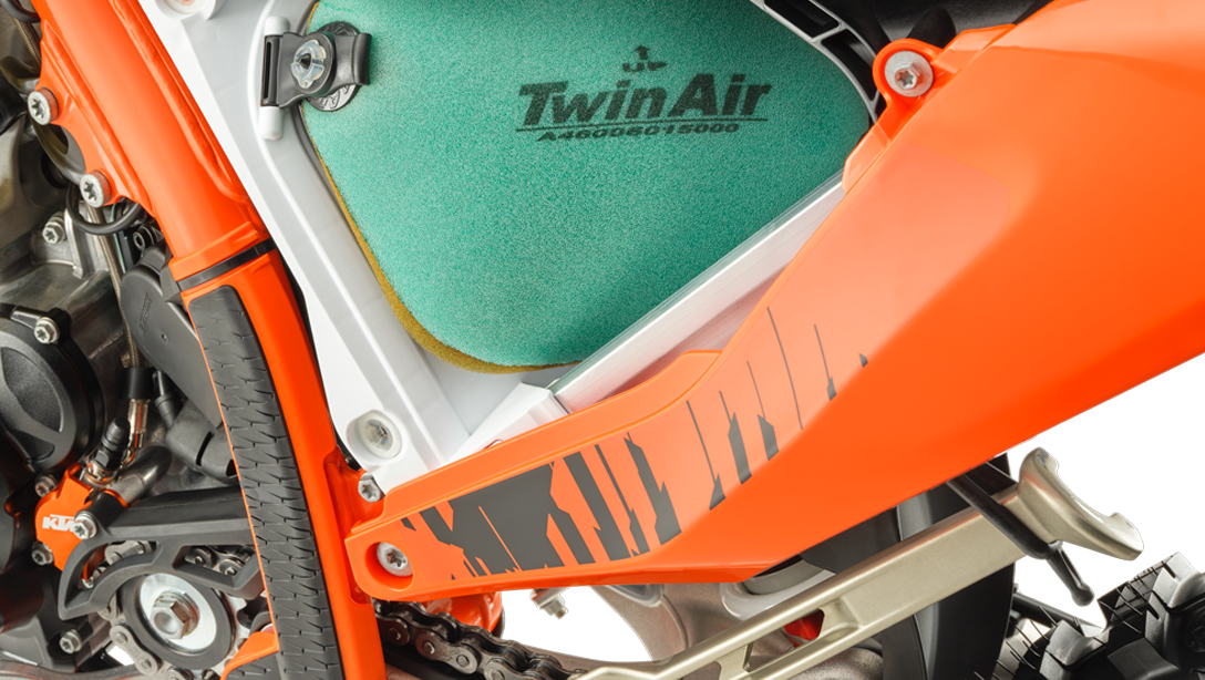 Détail de la suspension WP XPLOR sur la 2026 KTM 300 EXC HARDENDURO