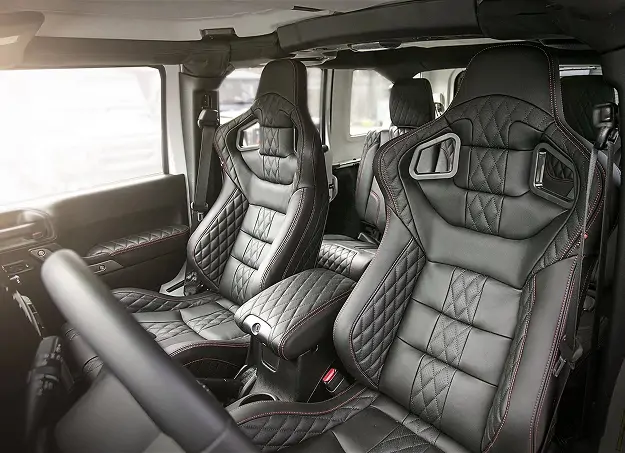 Jeep Wrangler Hybride vue siège