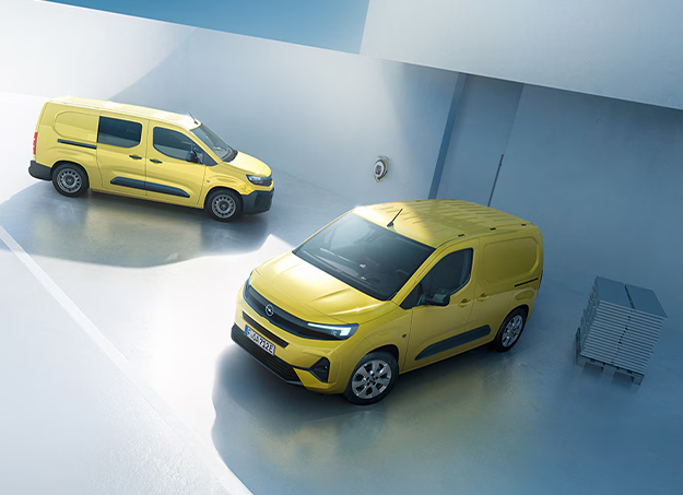 Vue trois quart de l’Opel Combo Cargo