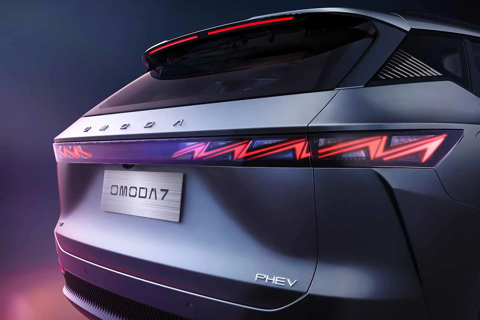Design extérieur moderne du SUV Omoda 7