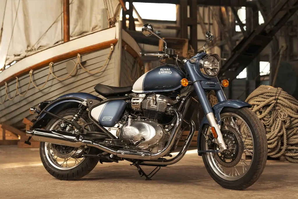 Détail du moteur bicylindre de la Royal Enfield Classic 650 2026