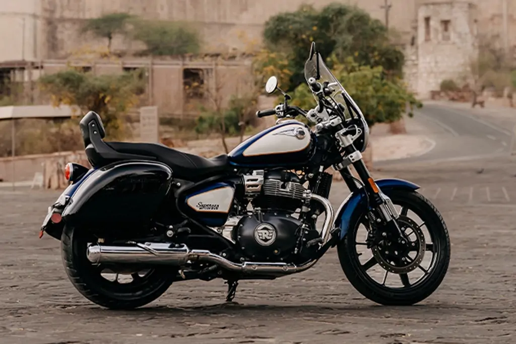 Détail du moteur diesel de la Royal Enfield Super Meteor 650 2026