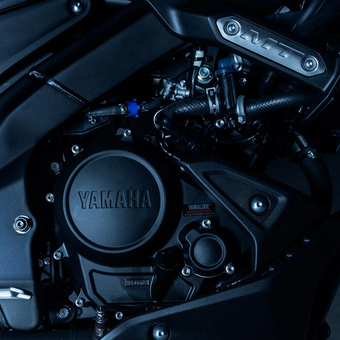 Phare avant LED de la Yamaha MT-125, design inspiré des Hyper Naked