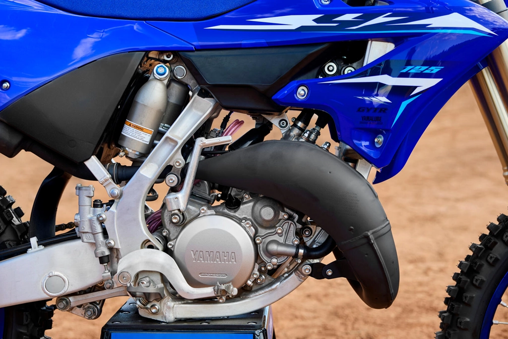 Détail du moteur YPVS de la Yamaha 2025 YZ125