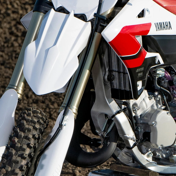 Moteur et cadre de la Yamaha YZ125 70th Anniversary Edition