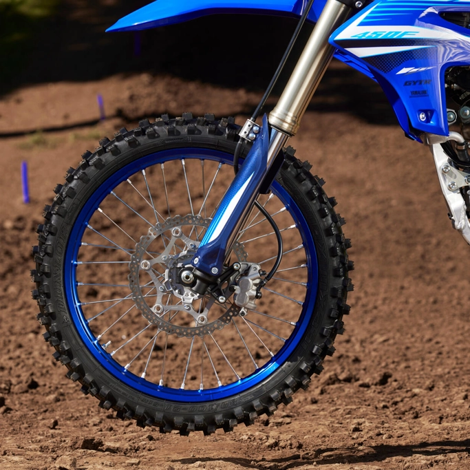 Moteur de la Yamaha 2025 YZ450F en gros plan