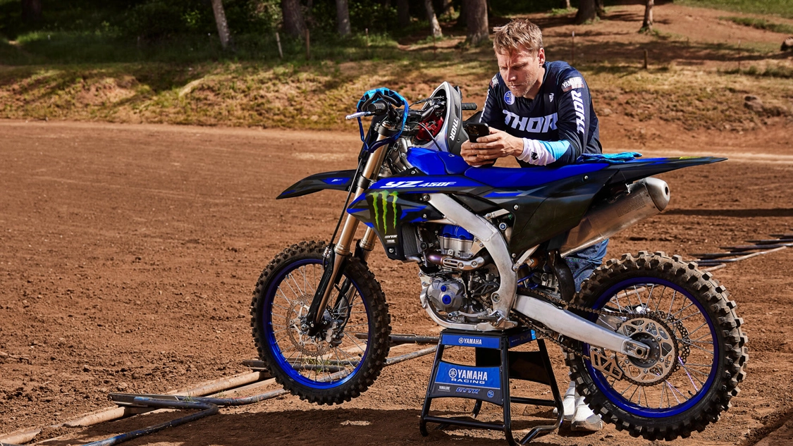 Suspension arrière de la Yamaha 2025 YZ450F Monster Energy